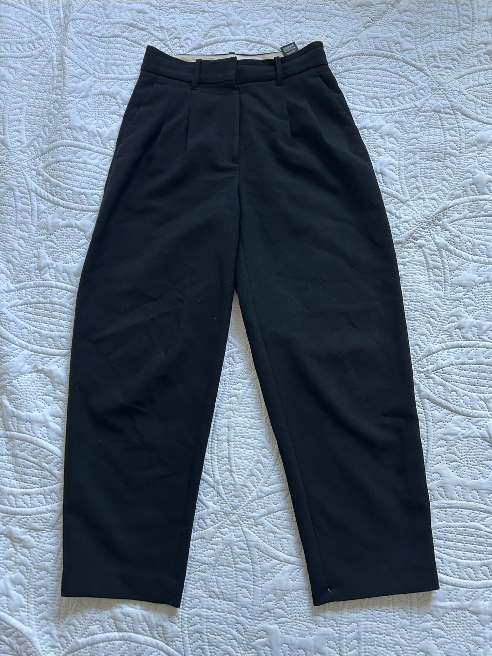 Wilfred Black Tailored High Rise Trousers Straight Leg Workwear Pants